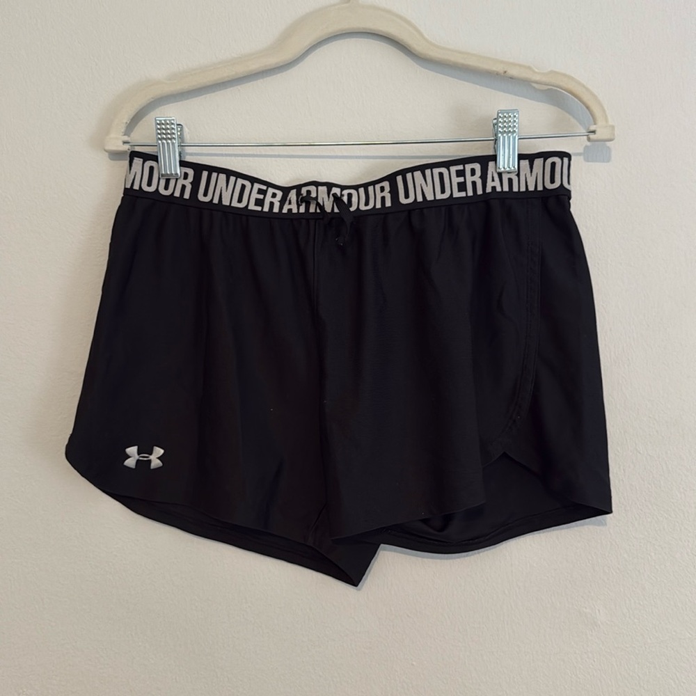 Black unlined under armour shorts